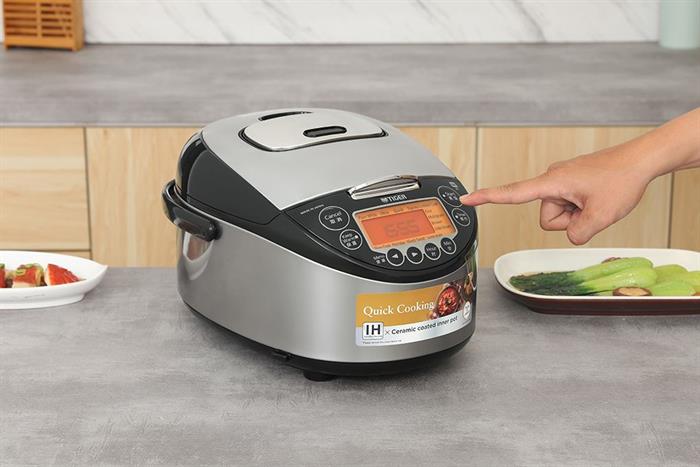 Nồi cơm cao tần Tiger 1 lít JKT-F10W Màu Đen - Xám