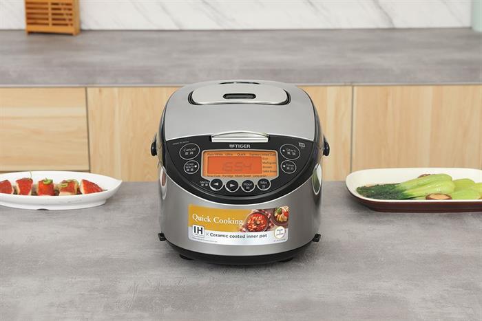Nồi cơm cao tần Tiger 1 lít JKT-F10W Màu Đen - Xám