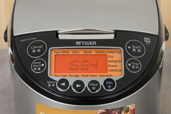 Nồi cơm cao tần Tiger 1 lít JKT-F10W Màu Đen - Xám