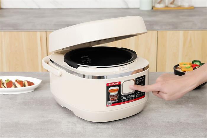 Nồi cơm cao tần Sharp 1 lít KS-IH10IX-WH Màu Kem