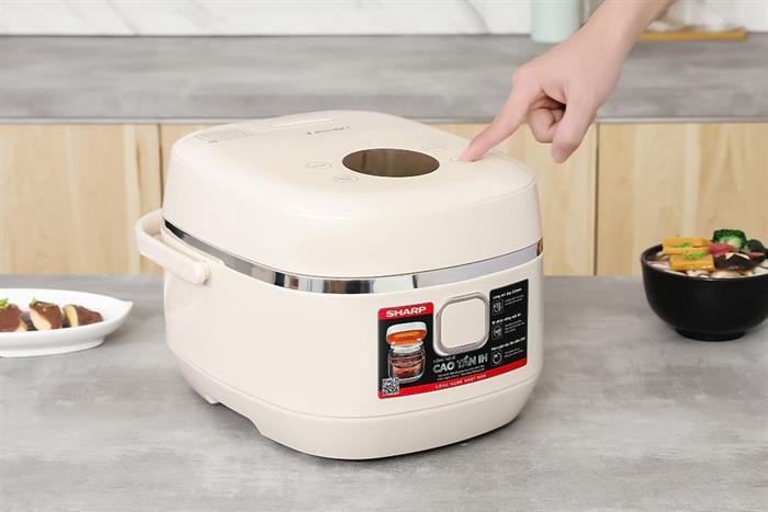 Nồi cơm cao tần Sharp 1 lít KS-IH10IX-WH Màu Kem