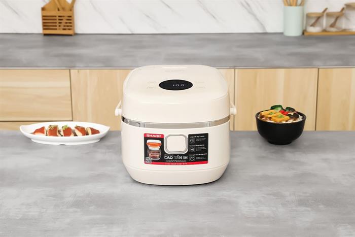 Nồi cơm cao tần Sharp 1 lít KS-IH10IX-WH Màu Kem