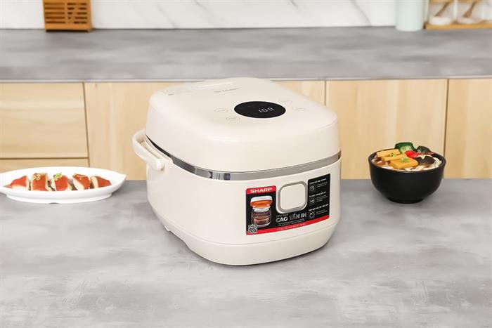 Nồi cơm cao tần Sharp 1 lít KS-IH10IX-WH Màu Kem
