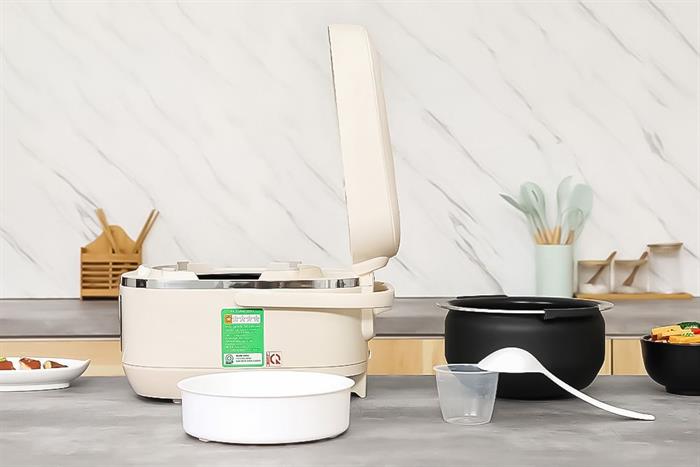 Nồi cơm cao tần Sharp 1 lít KS-IH10IX-WH Màu Kem