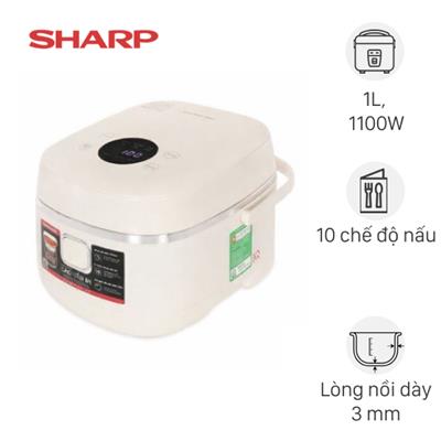 Nồi cơm cao tần Sharp 1 lít KS-IH10IX-WH
