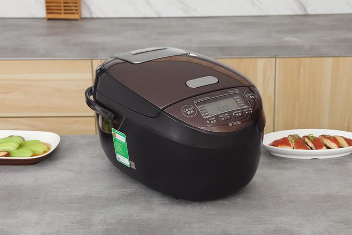 Nồi cơm áp suất cao tần Tiger 1.8 lít JPK-W18W Màu Đen - nâu