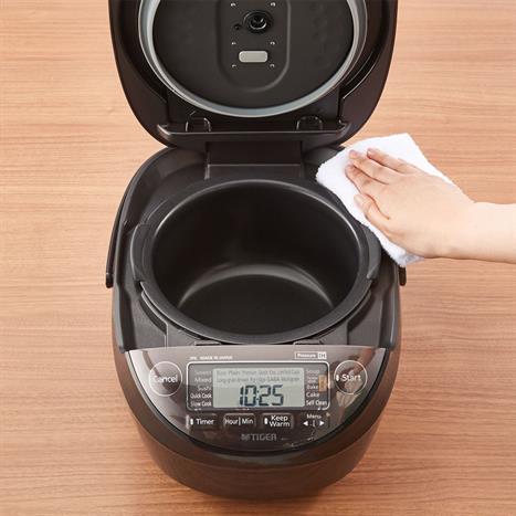 Nồi cơm áp suất cao tần Tiger 1.8 lít JPK-W18W Màu Đen - nâu