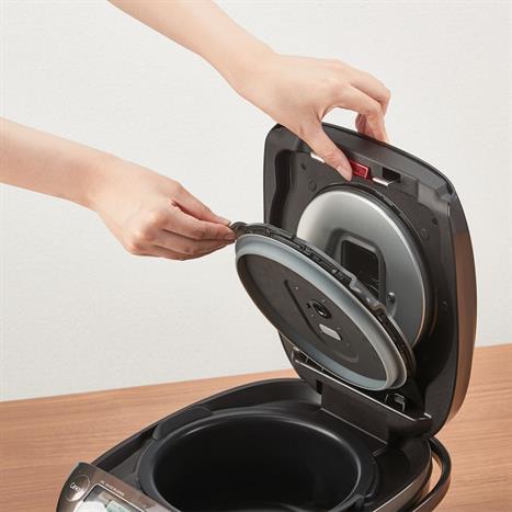 Nồi cơm áp suất cao tần Tiger 1.8 lít JPK-W18W Màu Đen - nâu