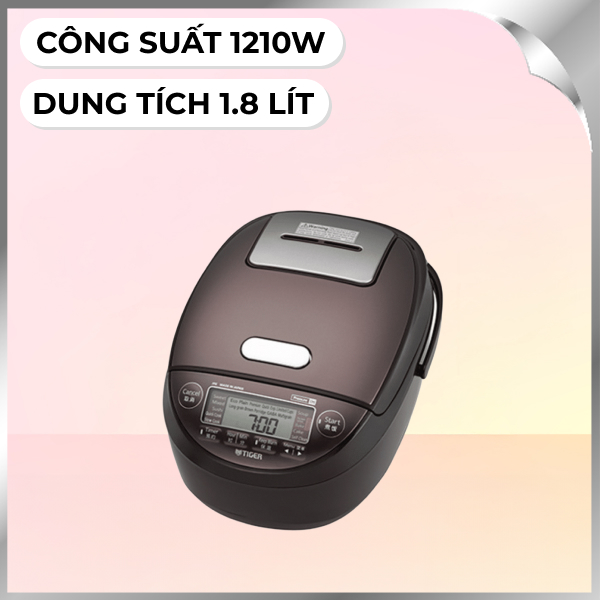 Nồi cơm áp suất cao tần Tiger 1.8 lít JPK-W18W
