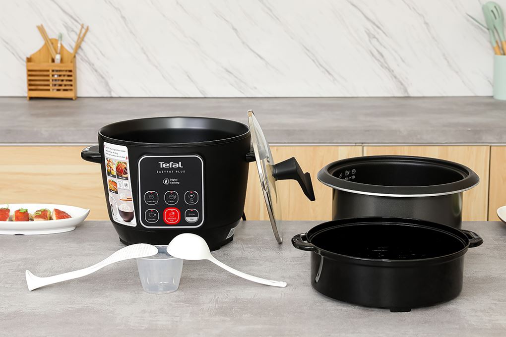 Nồi cơm điện tử Tefal 1.8 lít RK1088Y0 Màu Đen
