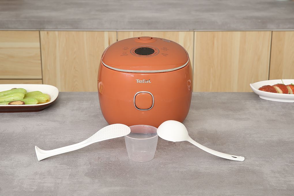 Nồi cơm điện tử Tefal 0.72 lít RK535TY0 Màu Cam đất