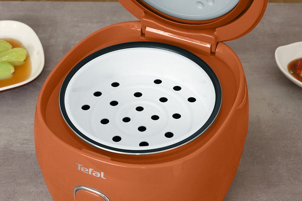 Nồi cơm điện tử Tefal 0.72 lít RK535TY0 Màu Cam đất