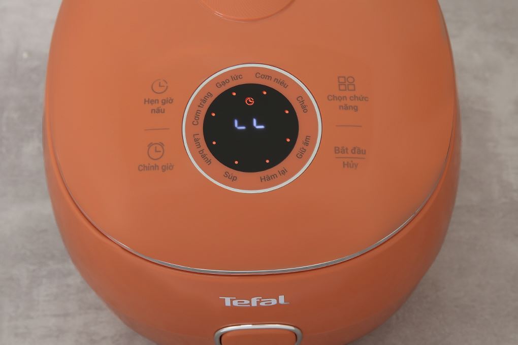 Nồi cơm điện tử Tefal 0.72 lít RK535TY0 Màu Cam đất