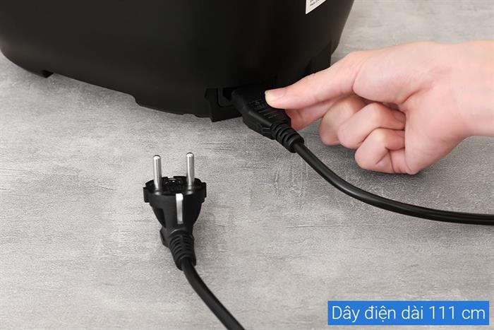 Nồi cơm điện tử Sharp 1 lít KS-COM1031MV-RS Màu Đen