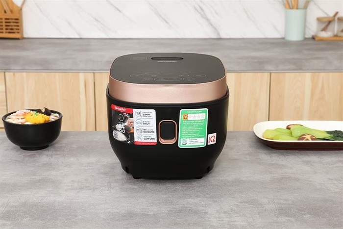 Nồi cơm điện tử Sharp 1 lít KS-COM1031MV-RS Màu Đen