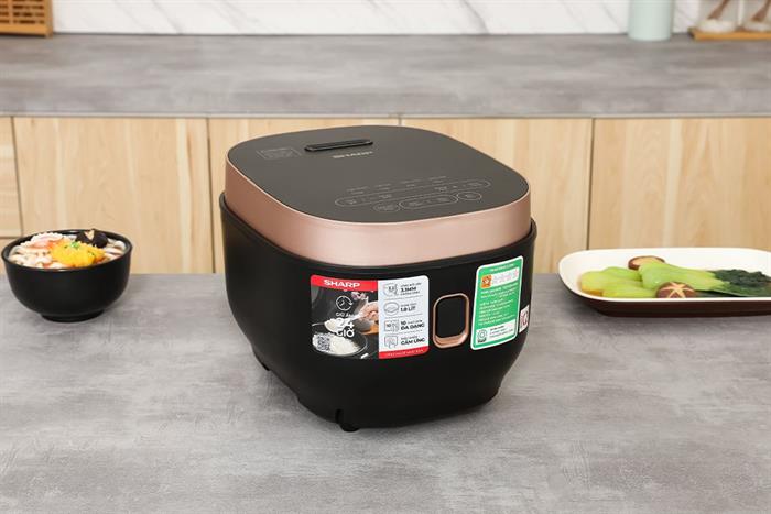Nồi cơm điện tử Sharp 1 lít KS-COM1031MV-RS Màu Đen