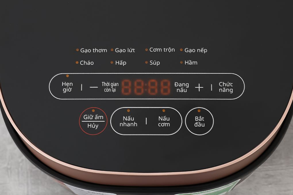 Nồi cơm điện tử Sharp 1 lít KS-COM1031MV-RS Màu Đen