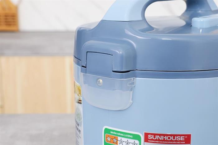 Nồi cơm nắp gài Sunhouse 1.2 lít SHD8214 Màu Xanh