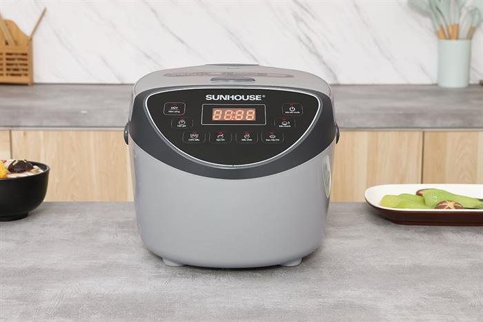 Nồi cơm điện tử Sunhouse 1.8 lít SHD8912 Màu Xám