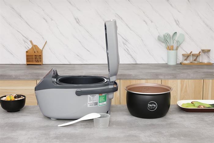 Nồi cơm điện tử Sunhouse 1.8 lít SHD8912 Màu Xám