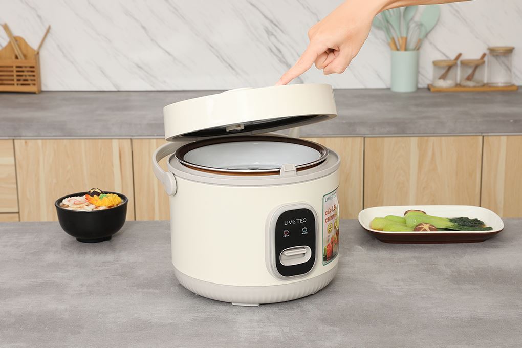 Nồi cơm nắp gài Livotec 1.8 lít LRC-6218B Màu Màu be