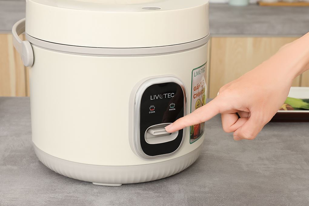Nồi cơm nắp gài Livotec 1.8 lít LRC-6218B Màu Màu be