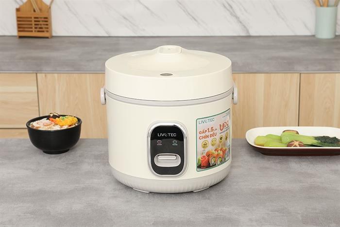 Nồi cơm nắp gài Livotec 1.8 lít LRC-6218B Màu Màu be