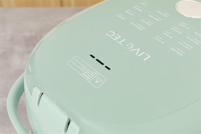 Nồi cơm điện tử Livotec 1.8 lít LRC-E8118M Màu Xanh mint