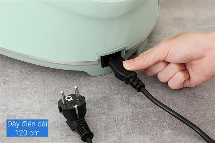 Nồi cơm điện tử Livotec 1.8 lít LRC-E8118M Màu Xanh mint