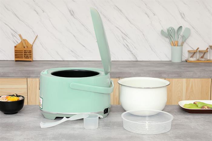 Nồi cơm điện tử Livotec 1.8 lít LRC-E8118M Màu Xanh mint