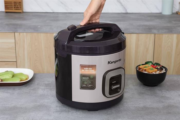 Nồi cơm nắp gài Kangaro 2.2 lít KGRC22M5G Màu Tím