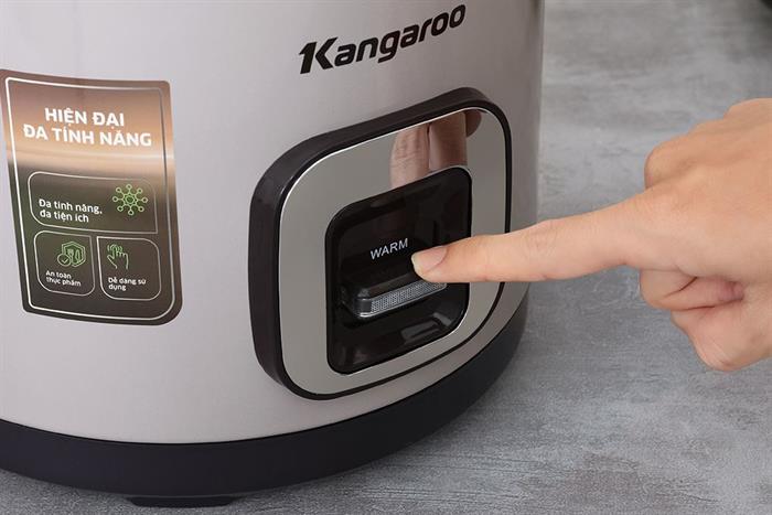 Nồi cơm nắp gài Kangaro 2.2 lít KGRC22M5G Màu Tím