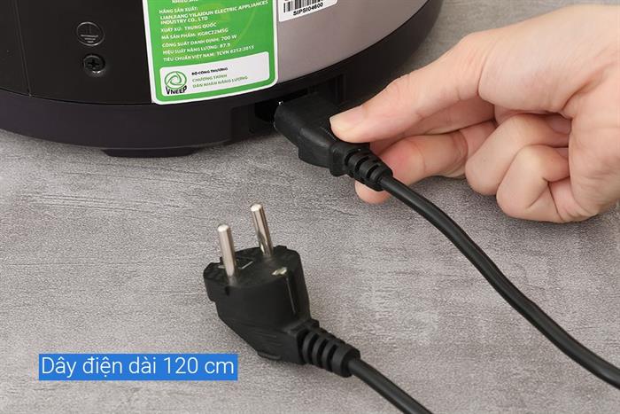 Nồi cơm nắp gài Kangaro 2.2 lít KGRC22M5G Màu Tím