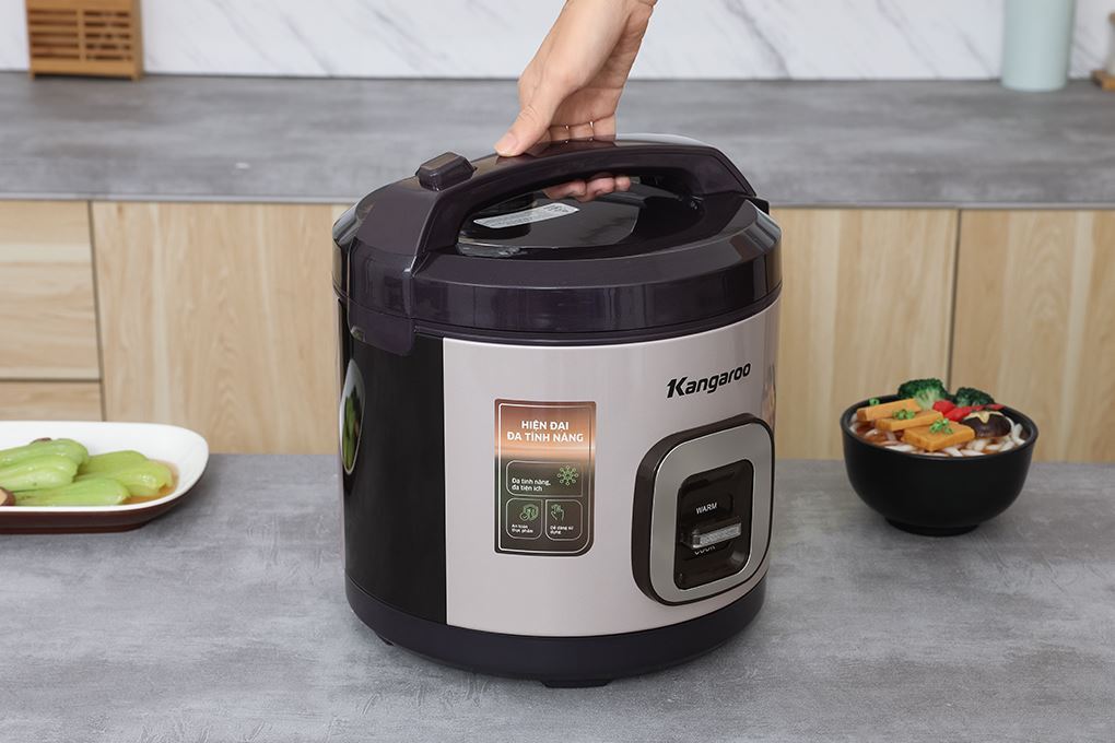 Nồi cơm nắp gài Kangaro 2.2 lít KGRC22M5G Màu Tím