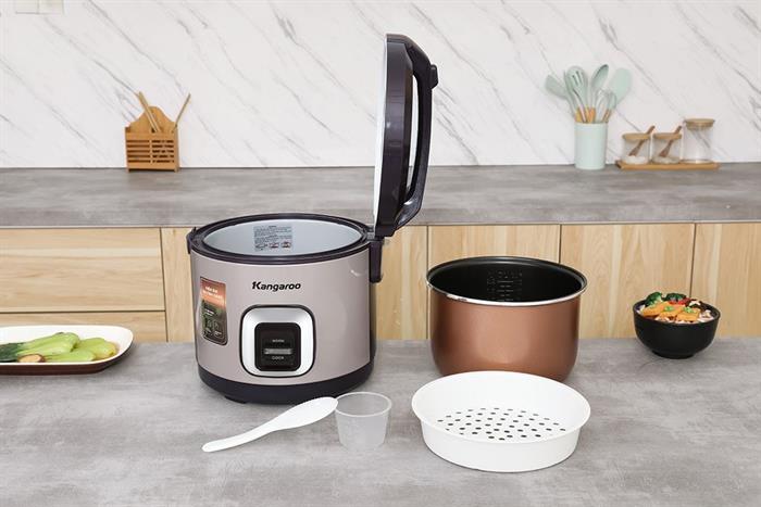 Nồi cơm nắp gài Kangaro 2.2 lít KGRC22M5G Màu Tím