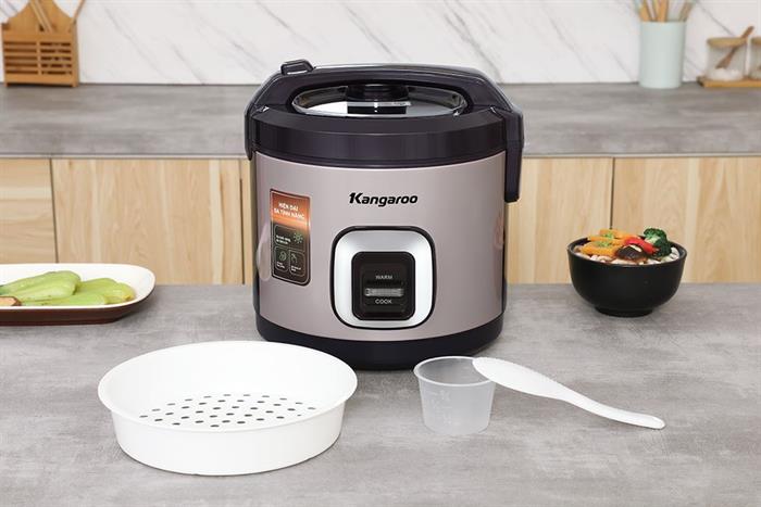 Nồi cơm nắp gài Kangaro 2.2 lít KGRC22M5G Màu Tím