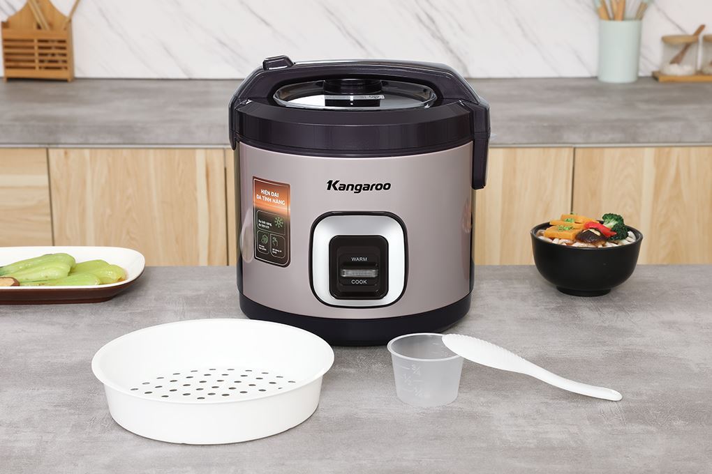Nồi cơm nắp gài Kangaro 2.2 lít KGRC22M5G Màu Tím