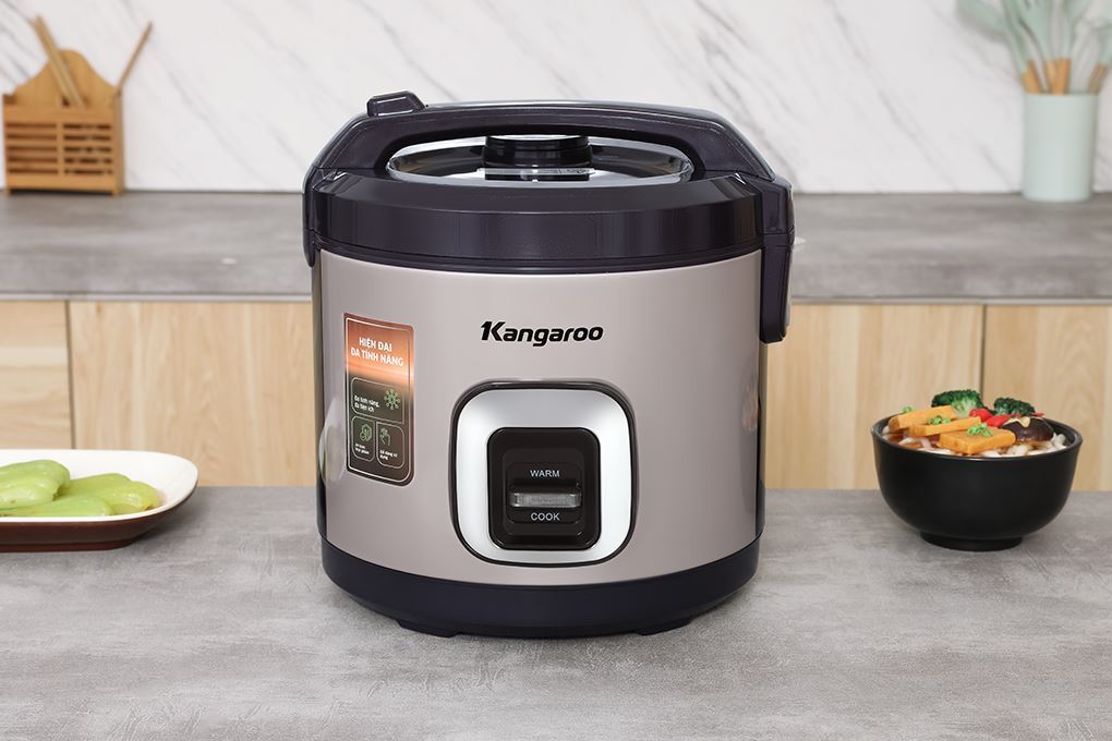 Nồi cơm nắp gài Kangaro 2.2 lít KGRC22M5G Màu Tím