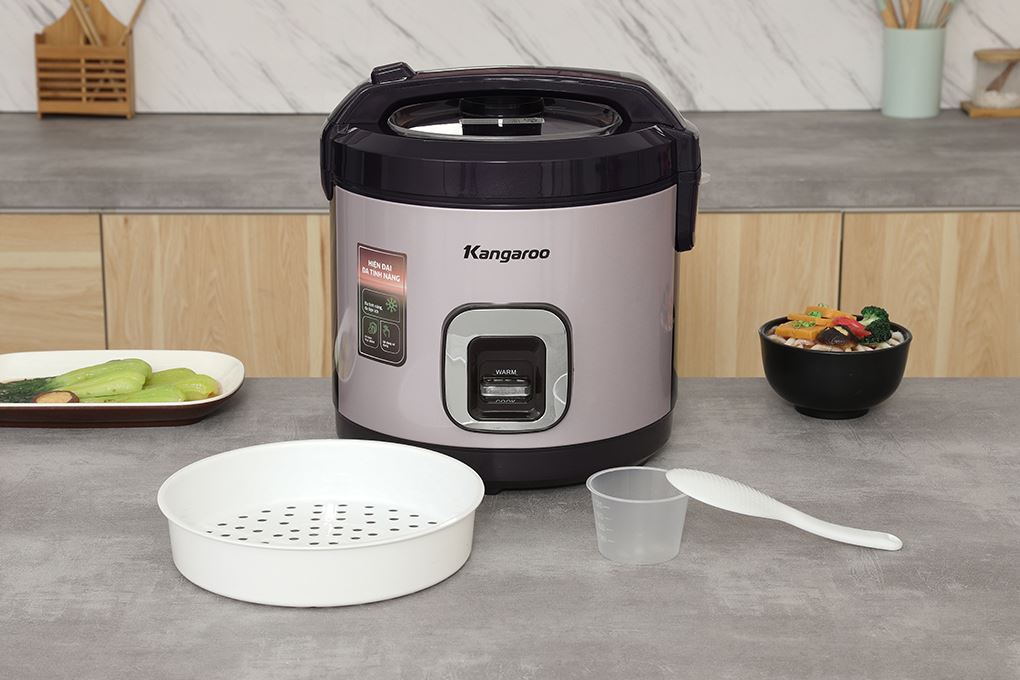 Nồi cơm nắp gài Kangaro 3 lít KGRC30M5G Màu Tím