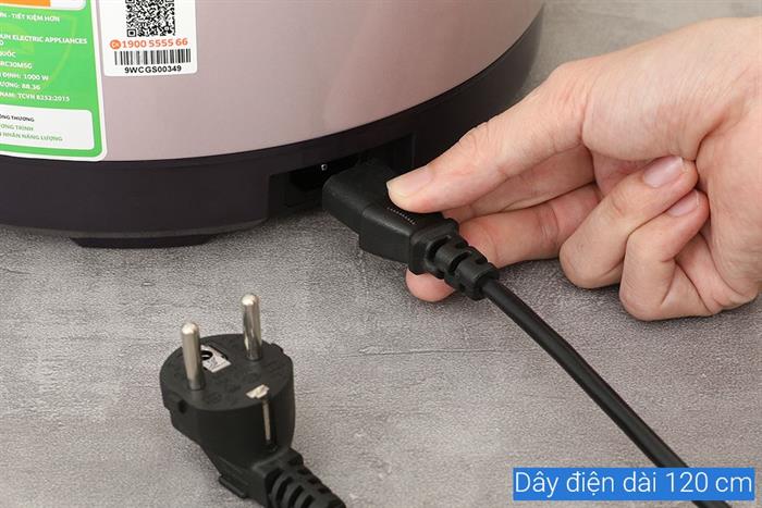 Nồi cơm nắp gài Kangaro 3 lít KGRC30M5G Màu Tím