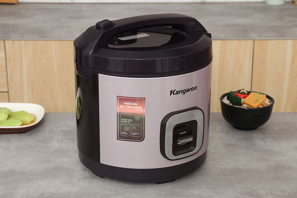 Nồi cơm nắp gài Kangaro 3 lít KGRC30M5G Màu Tím