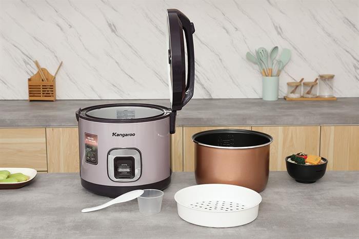 Nồi cơm nắp gài Kangaro 3 lít KGRC30M5G Màu Tím