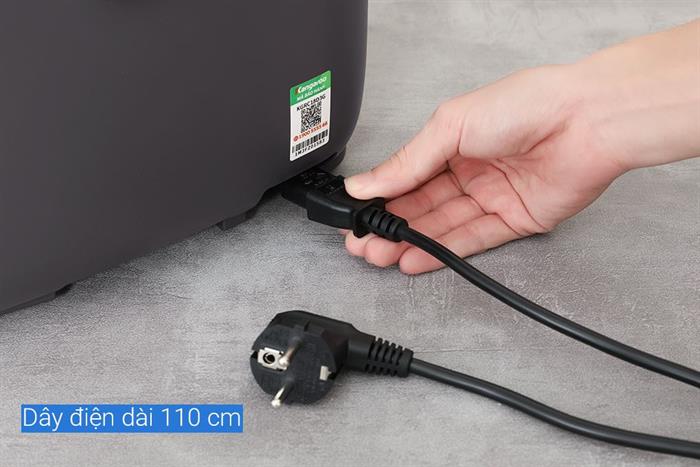 Nồi cơm điện tử Kangaroo 1.8 lít KGRC18D3G Màu Đen