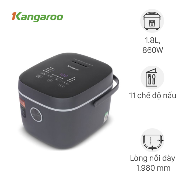 Nồi cơm điện tử Kangaroo 1.8 lít KGRC18D3G