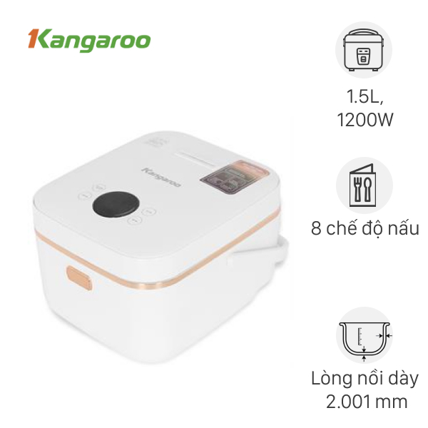 Nồi cơm điện cao tần Kangaroo 1.5 lít KGRC15IH3G