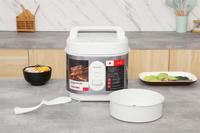 Nồi cơm nắp gài Toshiba 1 lít RC-10JRUVN(W) Màu Trắng