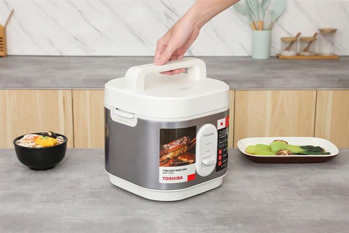 Nồi cơm nắp gài Toshiba 1 lít RC-10JRUVN(W) Màu Trắng