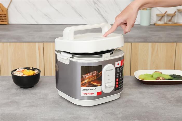 Nồi cơm nắp gài Toshiba 1 lít RC-10JRUVN(W) Màu Trắng