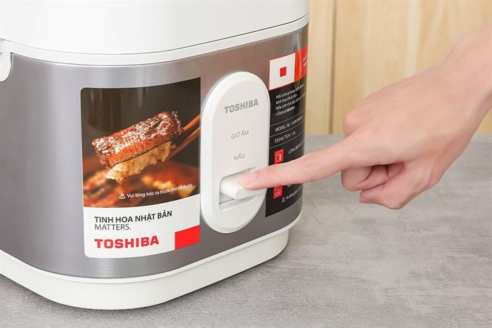 Nồi cơm nắp gài Toshiba 1 lít RC-10JRUVN(W) Màu Trắng