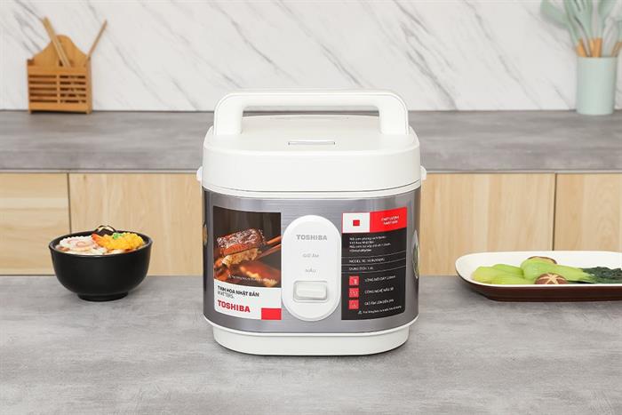 Nồi cơm nắp gài Toshiba 1 lít RC-10JRUVN(W) Màu Trắng